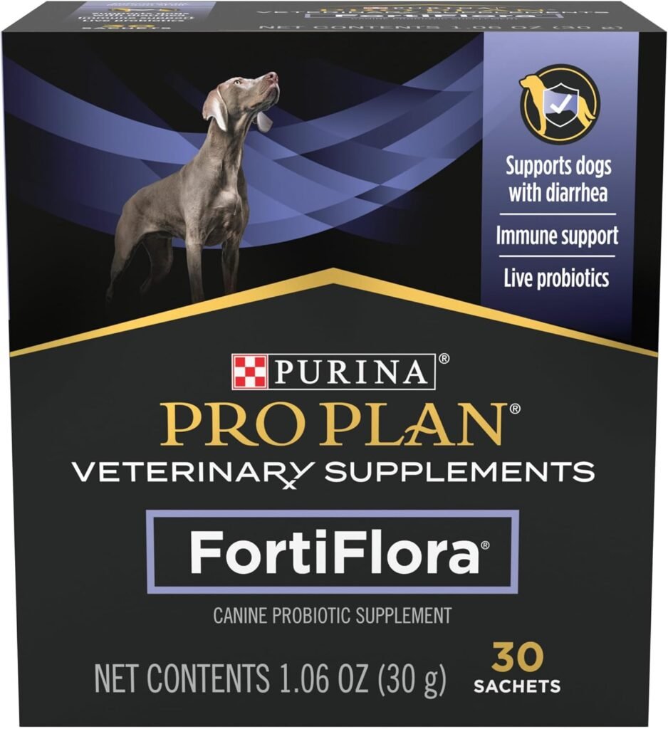 Purina – Dieta Veterinaria Fortiflora Canina, 30 Bolsas por Caja