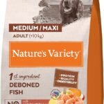 Nature’s Variety Original No Grain, Pienso para Perros Adultos Medianos y grandes, Sin cereales, con Salmón sin espinas, 12kg